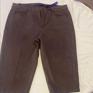 Gloria Vanderbilt Brown Women's Bermuda Shorts